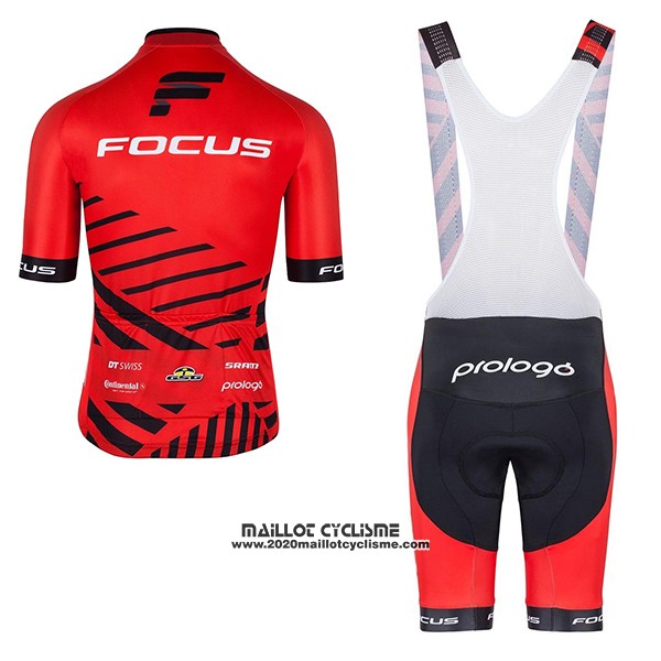 2017 Maillot Ciclismo Focus XC Rouge Manches Courtes et Cuissard